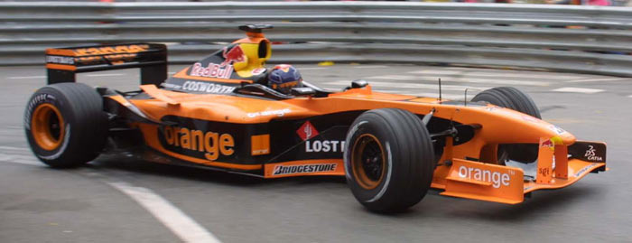 Arrows A23 driven by Heinz-Harald Frentzen at Monaco 2002