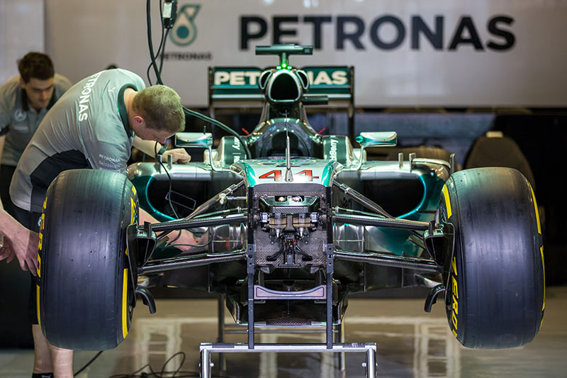 Resultado de imagen de Suspension Mercedes f1