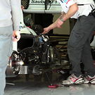 Sauber sidepod uncovered