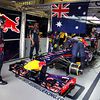 Red Bull Racing celebrate the final race for Mark Webber