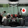 McLaren in pits