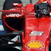 The Ferrari SF15-T of race winner Sebastian Vettel