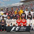 The drivers start of season group photograph