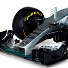 Mercedes F1 W07, nose cone detail