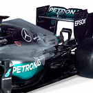 Mercedes F1 W07, sidepod and exhaust details