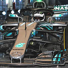 Mercedes AMG F1 W09  front detail