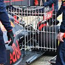 Red Bull Racing RB15 - sensor equipment at the rear suspension