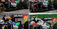 Force India continues to switch between engine covers Force India continues to switch between engine covers