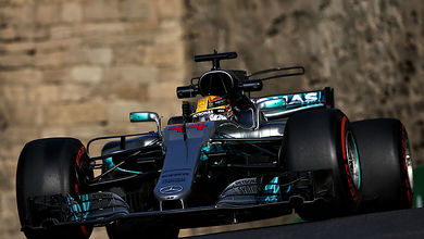 Hamilton to lead Mercedes front row at Baku Hamilton to lead Mercedes front row at Baku