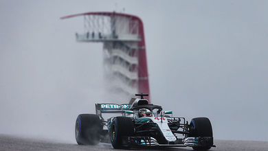 FP1: Hamilton more than a second clear in wet practice FP1: Hamilton more than a second clear in wet practice