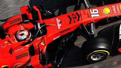 Leclerc keeps Ferrari ahead as Gasly crashes Leclerc keeps Ferrari ahead as Gasly crashes