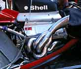 Exhaust pipe exiting upwards in the F2002