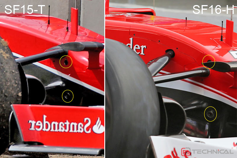 Ferrari front suspension detail