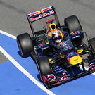 Vettel entering pit box