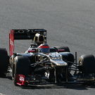 Grosjean braking into chicane