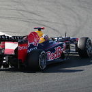 Vettel turning into chicane