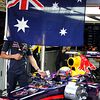 Red Bull Racing celebrate the final race for Mark Webber