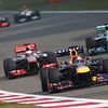 Vettel and Perez in close pursuit