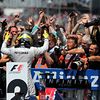 Rosberg celebrates British GP win