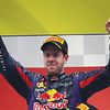 Race winner and World Champion Sebastian Vettel