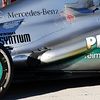 Burn marks on the Mercedes AMG F1W04