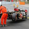 Crashed Lotus E21 from Grosjean