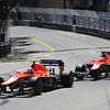 Marussia cars following each other though St. Devote