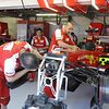 Ferrari in pits