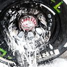 Pirelli tyre washed
