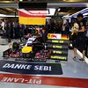 The Red Bull Racing team thank the outgoing Sebastian Vettel