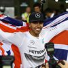 Race winner and World Champion Lewis Hamilton