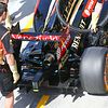 Lotus F1 E22 rear wing and rear diffuser detail