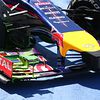 Flow-vis paint on the Red Bull Racing RB10 front wing