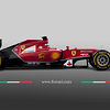 Ferrari F14T side view
