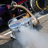 Red Bull Racing with dry ice issues on the grid