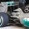 Mercedes AMG F1 W05 rear suspension and rear wing