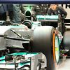 Mercedes F1 W05 front suspension detail