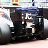 Sauber C33 running flow-vis paint on the rear wing
