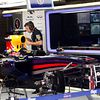 The stripped Red Bull Racing RB10 chassis of Sebastian Vettel