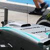 Mercedes AMG F1 W06 with a duct on the nosecone