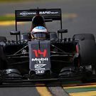 Fernando Alonso on track
