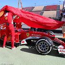 Ferrari brought back to pits