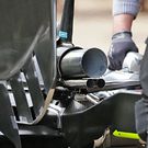 Mercedes AMG F1 W07 Hybrid exhaust detail
