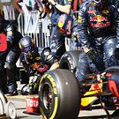 Red Bull Racing makes a pit stop