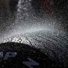 A Pirelli tyre is washed
