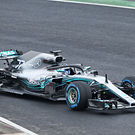 Mercedes AMG F1 W09  on track
