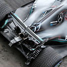 Mercedes AMG F1 W09  exhaust detail