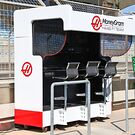Haas F1 Team pit gantry