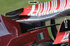 Longitudinal fins on Ferrari rear wing