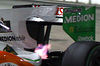 A particular shark fin on the Force India